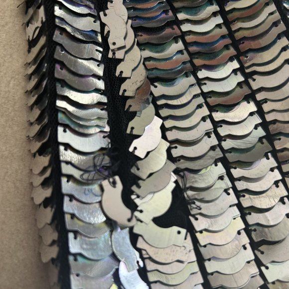 🏷️SALE🏷️Rare Topshop Armor Sequin Pelmet Skirt ASO Taylor Swift FLAWED - Picture 12 of 13